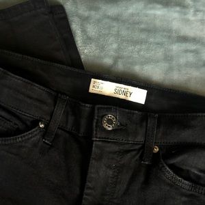 Topshop High Waisted Black Skinny Jeans